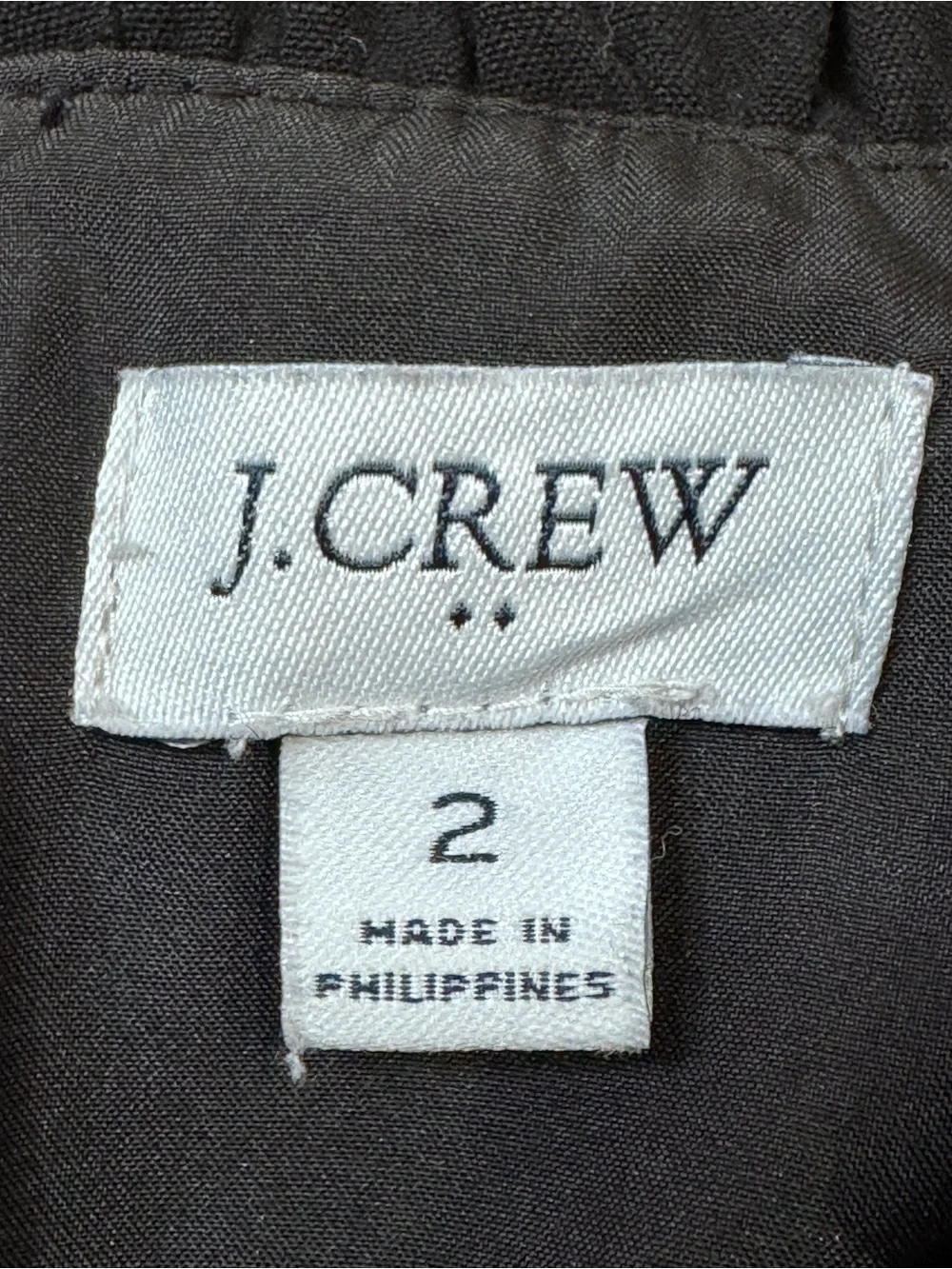 J. Crew Suiting Black Sleeveless Ruffle-Trim Mini Dress 2